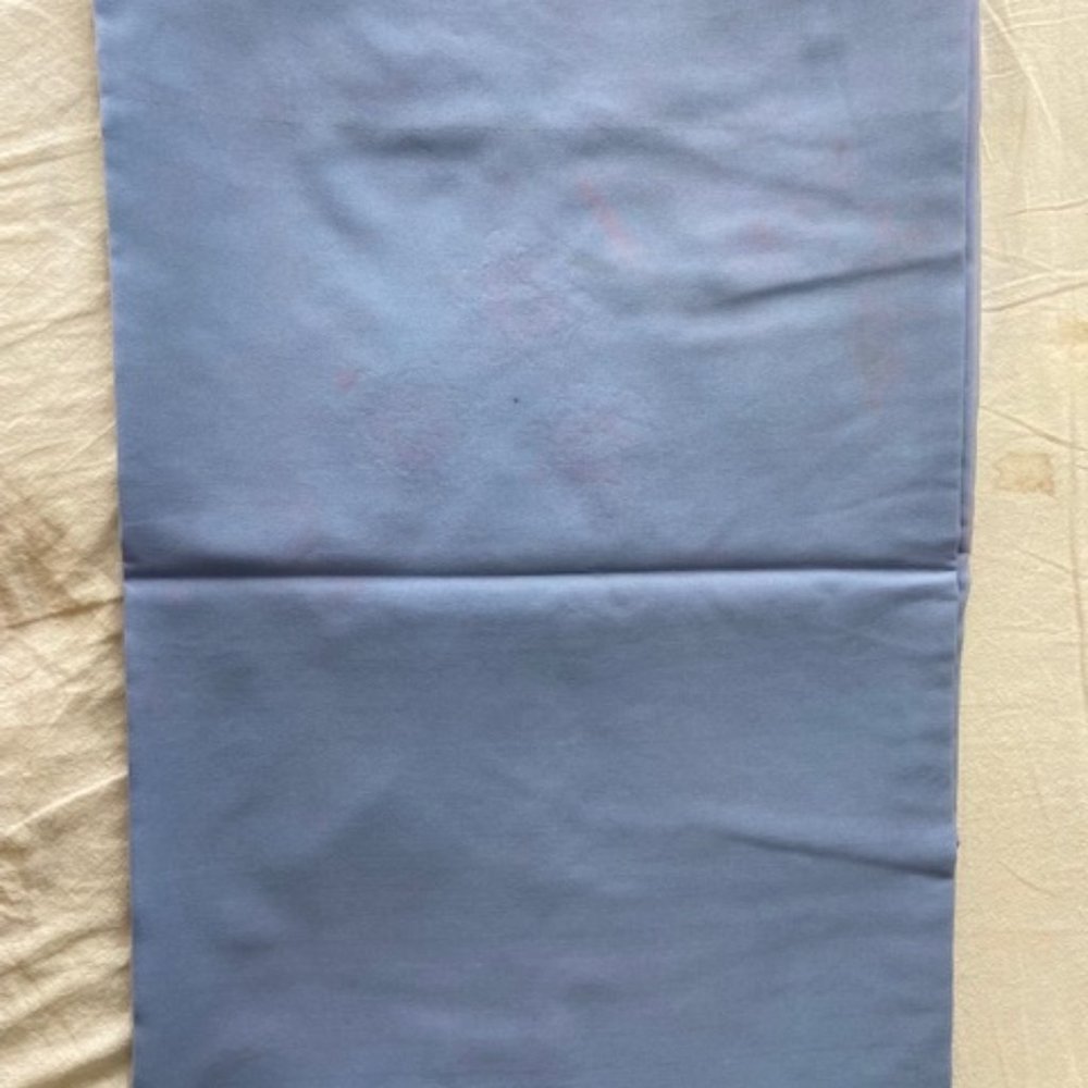 - Sky blue nylon georgette saree material dress making 6 yards